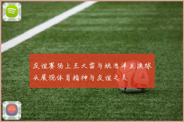 友谊赛场上王大雷与姚浩洋互换球衣展现体育精神与友谊之美