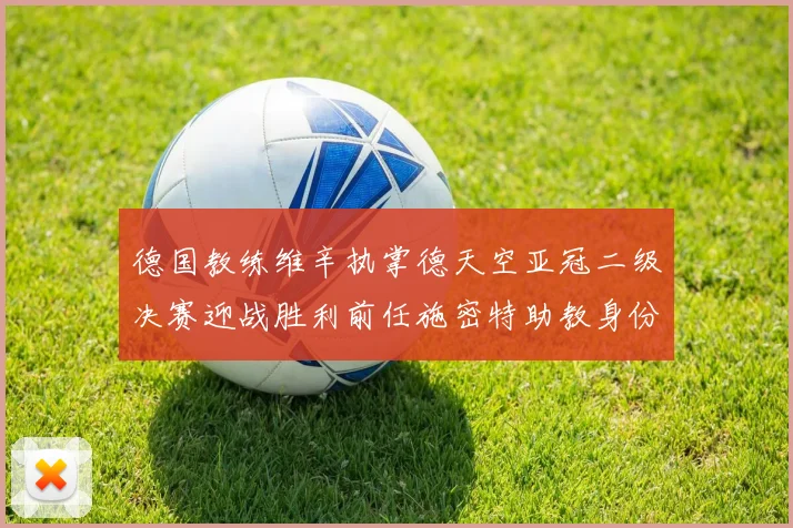 德国教练维辛执掌德天空亚冠二级决赛迎战胜利前任施密特助教身份引关注